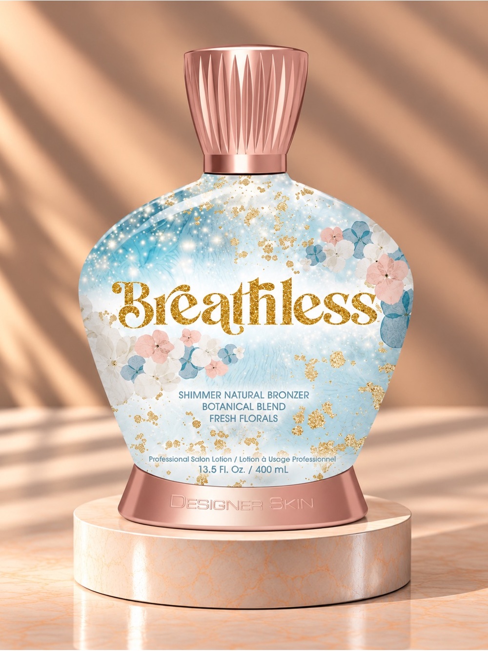 Designer Skin Breathless Shimmer Natural Bronzer Tanning Lotion 13.5 oz
